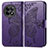 Leather Case Stands Butterfly Flip Cover Holder for OnePlus Ace 2 5G Purple