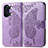 Leather Case Stands Butterfly Flip Cover Holder for OnePlus Ace 2V 5G Clove Purple