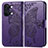 Leather Case Stands Butterfly Flip Cover Holder for OnePlus Ace 2V 5G Purple