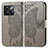 Leather Case Stands Butterfly Flip Cover Holder for OnePlus Ace Pro 5G Gray