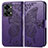 Leather Case Stands Butterfly Flip Cover Holder for OnePlus Nord 2T 5G Purple