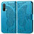 Leather Case Stands Butterfly Flip Cover Holder for OnePlus Nord CE 5G Blue