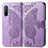 Leather Case Stands Butterfly Flip Cover Holder for OnePlus Nord CE 5G Clove Purple