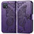 Leather Case Stands Butterfly Flip Cover Holder for Oppo A16K Purple