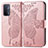 Leather Case Stands Butterfly Flip Cover Holder for Oppo A54 5G Pink