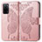 Leather Case Stands Butterfly Flip Cover Holder for Oppo A55 5G Pink