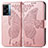 Leather Case Stands Butterfly Flip Cover Holder for Oppo A77 5G Pink