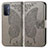 Leather Case Stands Butterfly Flip Cover Holder for Oppo A93 5G Gray