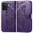 Leather Case Stands Butterfly Flip Cover Holder for Oppo A94 4G Purple