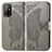 Leather Case Stands Butterfly Flip Cover Holder for Oppo A94 5G Gray