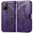 Leather Case Stands Butterfly Flip Cover Holder for Oppo A94 5G Purple