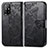 Leather Case Stands Butterfly Flip Cover Holder for Oppo F19 Pro+ Plus 5G Black