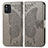 Leather Case Stands Butterfly Flip Cover Holder for Oppo Find X3 Pro 5G Gray