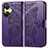 Leather Case Stands Butterfly Flip Cover Holder for Oppo K11x 5G Purple