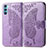 Leather Case Stands Butterfly Flip Cover Holder for Oppo K9 Pro 5G Clove Purple