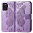 Leather Case Stands Butterfly Flip Cover Holder for Oppo Reno5 F Clove Purple