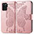Leather Case Stands Butterfly Flip Cover Holder for Oppo Reno5 Lite Pink