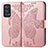 Leather Case Stands Butterfly Flip Cover Holder for Oppo Reno6 Pro+ Plus 5G Pink