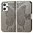 Leather Case Stands Butterfly Flip Cover Holder for Oppo Reno7 A Gray