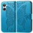 Leather Case Stands Butterfly Flip Cover Holder for Realme 10 4G Blue