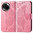 Leather Case Stands Butterfly Flip Cover Holder for Realme 11 5G Hot Pink