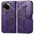 Leather Case Stands Butterfly Flip Cover Holder for Realme 11 5G Purple