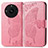 Leather Case Stands Butterfly Flip Cover Holder for Realme 11 Pro 5G Hot Pink