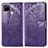 Leather Case Stands Butterfly Flip Cover Holder for Realme 7i RMX2193 Purple