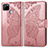 Leather Case Stands Butterfly Flip Cover Holder for Realme 7i RMX2193 Rose Gold