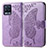 Leather Case Stands Butterfly Flip Cover Holder for Realme 8 Pro Clove Purple