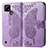 Leather Case Stands Butterfly Flip Cover Holder for Realme C21 Clove Purple