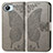 Leather Case Stands Butterfly Flip Cover Holder for Realme C30 Gray