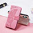 Leather Case Stands Butterfly Flip Cover Holder for Realme C33