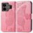 Leather Case Stands Butterfly Flip Cover Holder for Realme GT Neo5 240W 5G Hot Pink