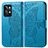 Leather Case Stands Butterfly Flip Cover Holder for Realme GT2 Pro 5G Blue