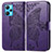 Leather Case Stands Butterfly Flip Cover Holder for Realme Narzo 50 Pro 5G Purple