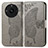 Leather Case Stands Butterfly Flip Cover Holder for Realme Narzo 60 5G Gray