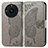 Leather Case Stands Butterfly Flip Cover Holder for Realme Narzo 60 Pro 5G Gray