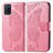 Leather Case Stands Butterfly Flip Cover Holder for Realme V11 5G Hot Pink