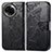 Leather Case Stands Butterfly Flip Cover Holder for Realme V50 5G Black