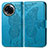 Leather Case Stands Butterfly Flip Cover Holder for Realme V50 5G Blue