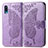 Leather Case Stands Butterfly Flip Cover Holder for Samsung Galaxy A02 Clove Purple