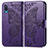 Leather Case Stands Butterfly Flip Cover Holder for Samsung Galaxy A02 Purple