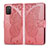 Leather Case Stands Butterfly Flip Cover Holder for Samsung Galaxy A02s Hot Pink
