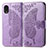 Leather Case Stands Butterfly Flip Cover Holder for Samsung Galaxy A03 Core Clove Purple