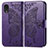 Leather Case Stands Butterfly Flip Cover Holder for Samsung Galaxy A03 Core Purple
