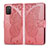 Leather Case Stands Butterfly Flip Cover Holder for Samsung Galaxy A03s Hot Pink