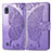 Leather Case Stands Butterfly Flip Cover Holder for Samsung Galaxy A10 Clove Purple