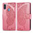 Leather Case Stands Butterfly Flip Cover Holder for Samsung Galaxy A11 Hot Pink