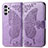 Leather Case Stands Butterfly Flip Cover Holder for Samsung Galaxy A13 4G Clove Purple